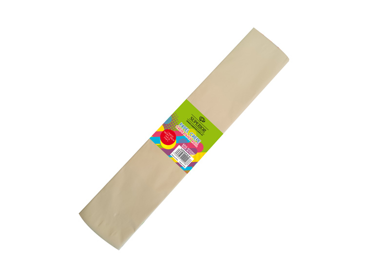 PAPEL CREPE AMARILLO HUEVO PALIDO