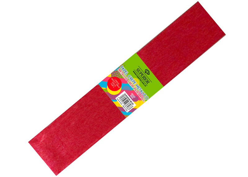 PAPEL CREPE METALICO ROJO