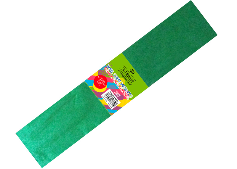 PAPEL CREPE METALICO VERDE