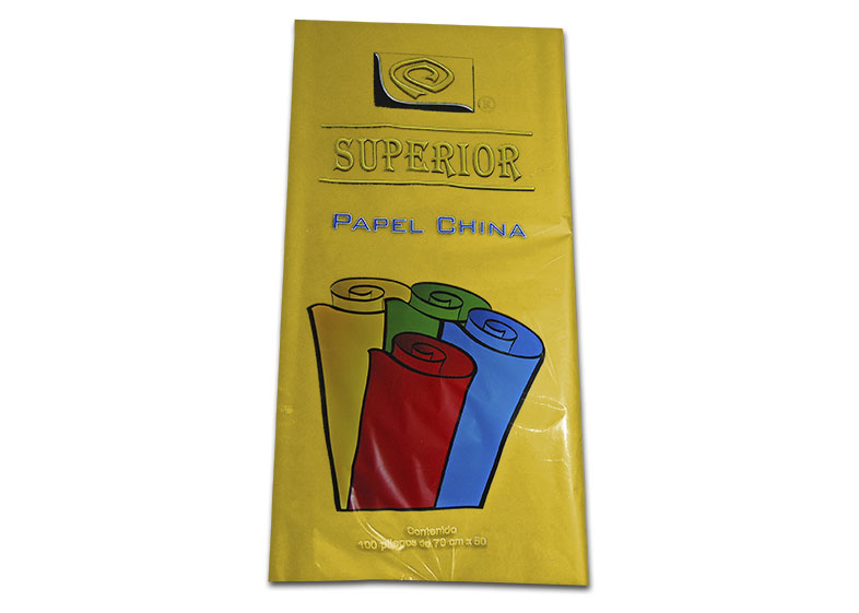 PAPEL CHINA UND AMARILLO HUEVO 50 X 70 CMS