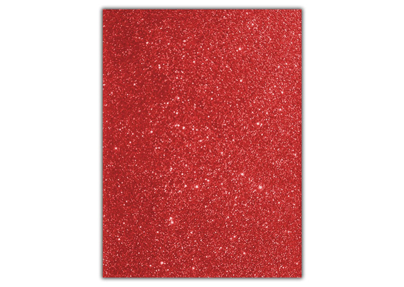 FOMI ESCARCHADO T/CARTA 21.5X28 CM ROJO UNIDAD GL-002