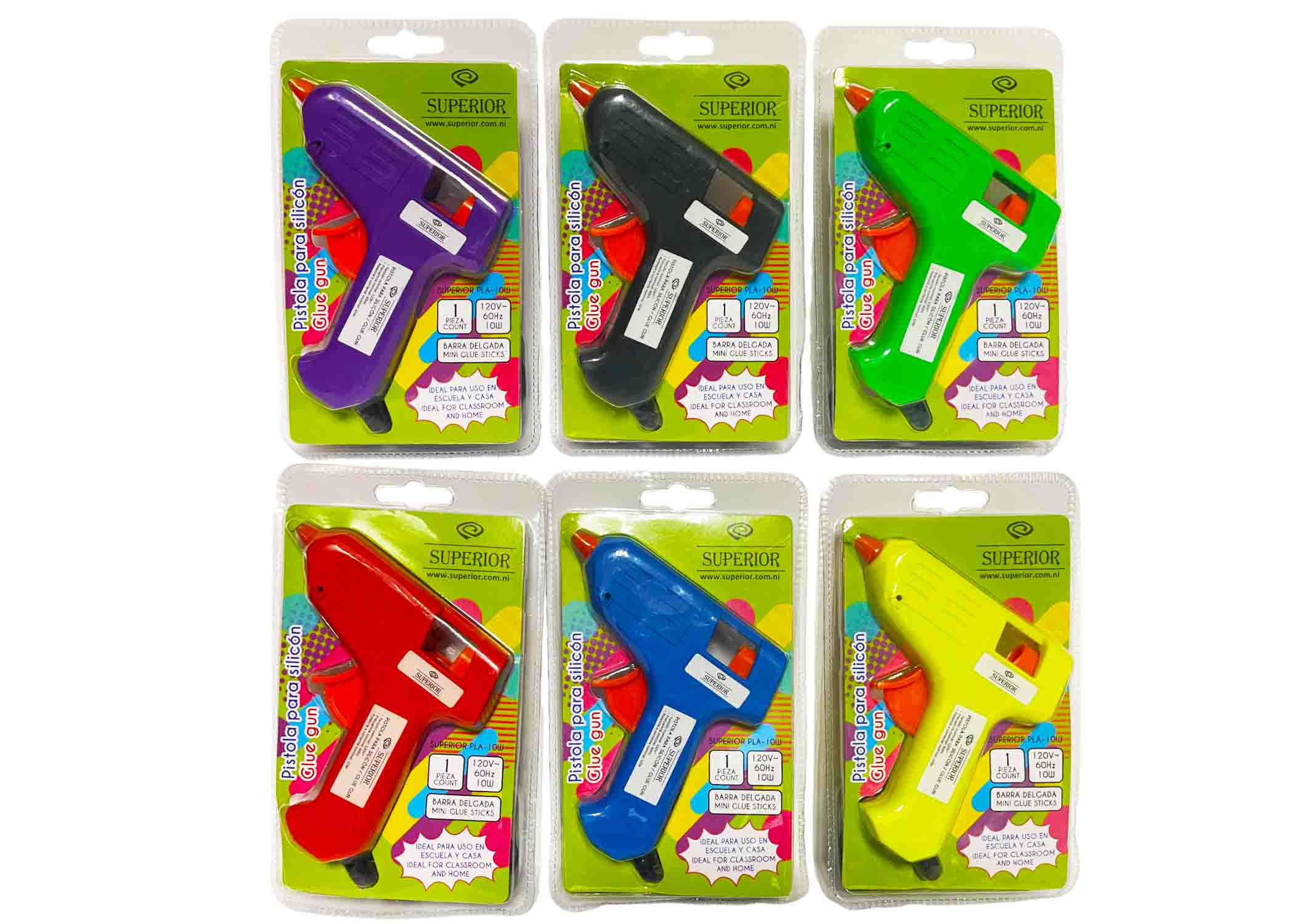 PISTOLA P/SILICON 10W COLORES VARIOS - BARRA DELGADA