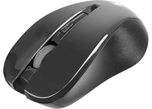 MOUSE OPTICO INALAMBRICO NEGRO 4 BOTONES 1200 DPI