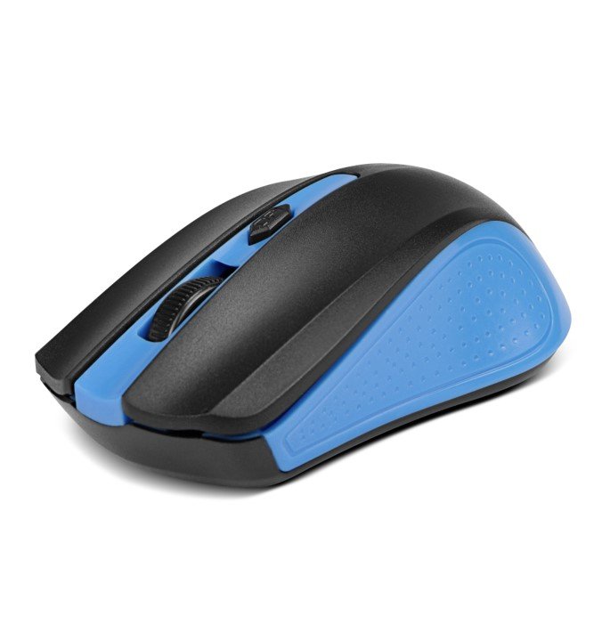 MOUSE OPTICO INALAMBRICO AZUL USB 160 DPI 2.4 GHZ