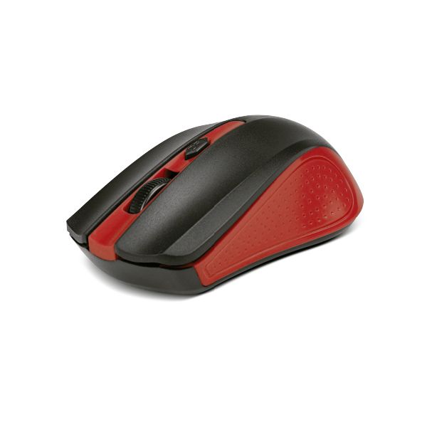 MOUSE OPTICO INALAMBRICO ROJO USB 160 DPI 2.4 GHZ