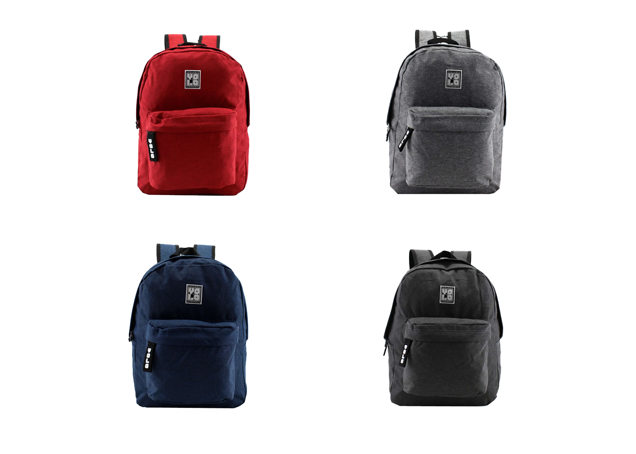 MOCHILA ESCOLAR 16*12*5.25 YOLO 100% POLVESTER