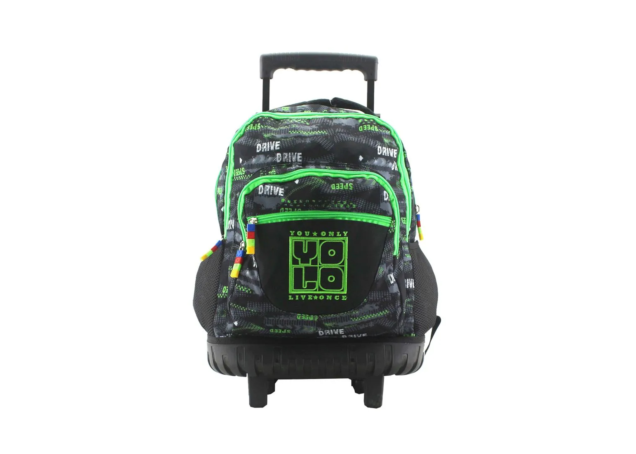 MOCHILA ESCOLAR C/RUEDAS 17" YOLO SURTIDA