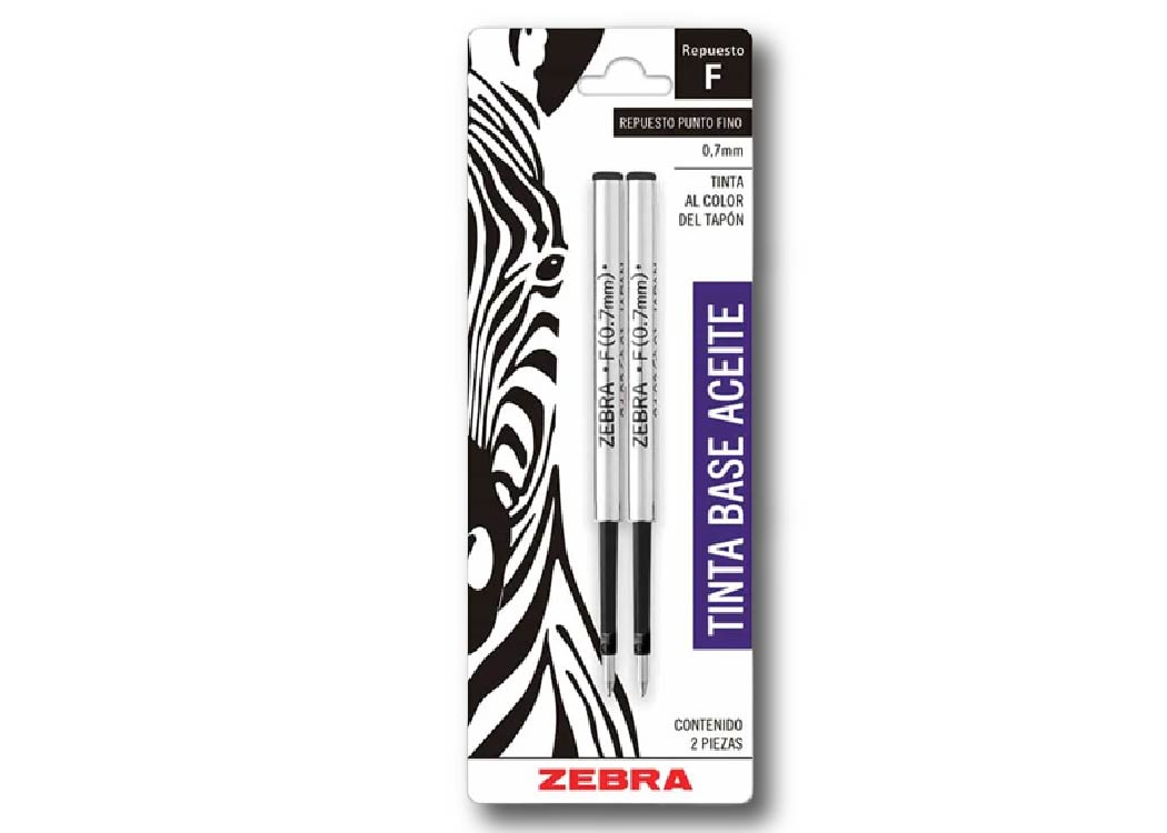 REPUESTO PARA LAPICERO PUNTA MEDIANA 0.7MM TINTA NEGRO/AZUL TINTA GEL 2PZ
