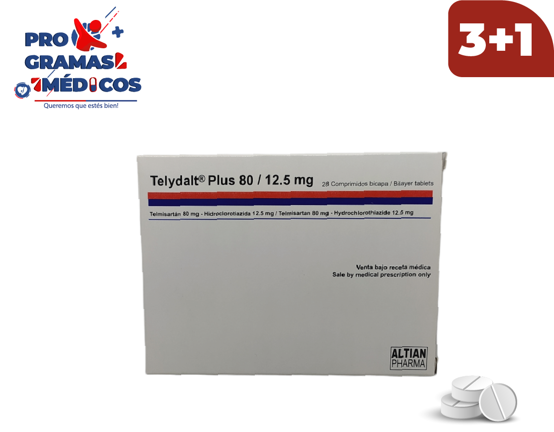 TELYDALT PLUS 80 12 5MG Telmisartan HCT CAJA X 28 COMP PM Super telydalt-plus-80-12-5mg-telmisartan-hct-caja-x-28-comp-pm-super