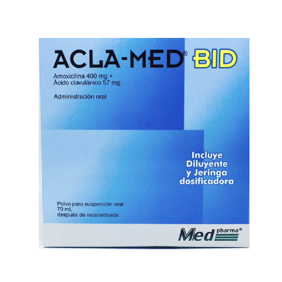 ACLA MED BID 400/57MG FRASCO X 70ML - Super Farmacias Medco Xolotlan ...