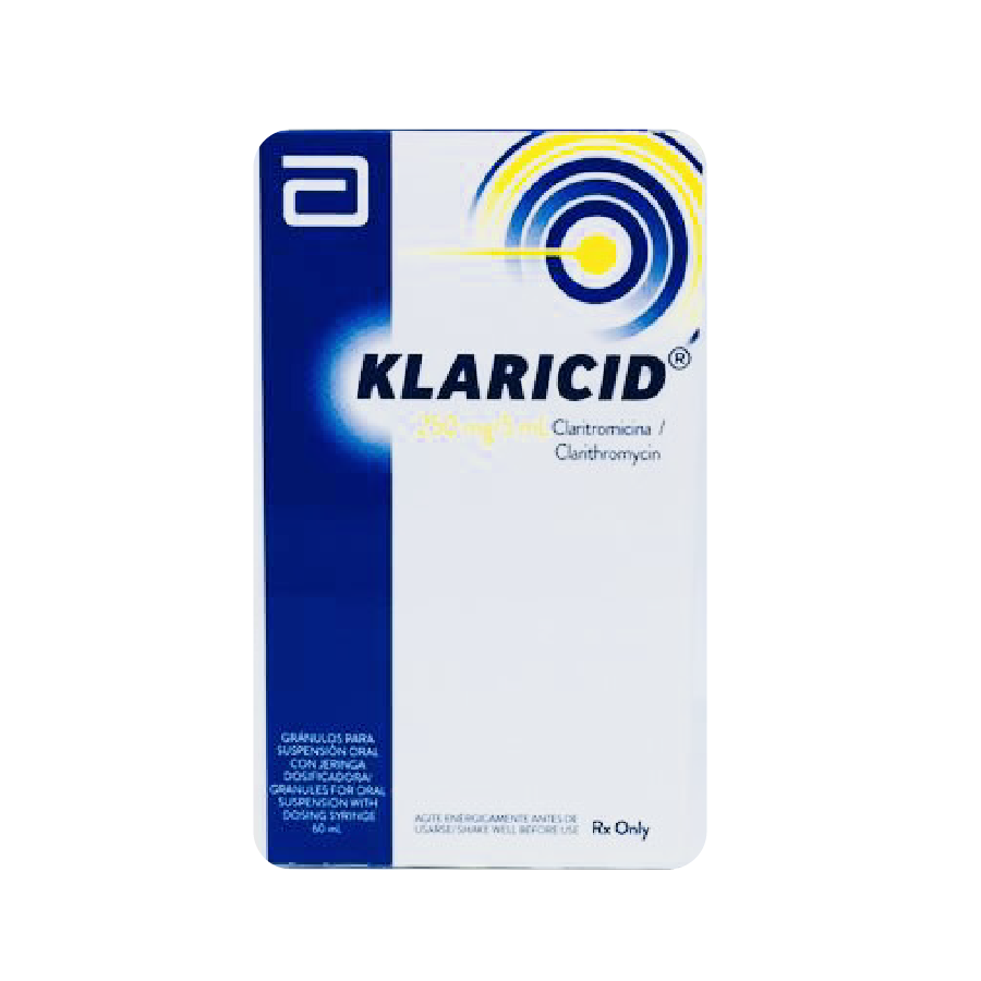 KLARICID SUS 250MG/5ML X60 ML Super Farmacias Medco Xolotlan