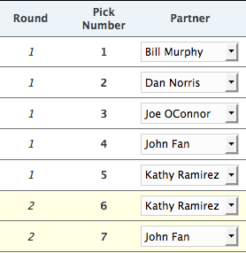 Set up your draft order