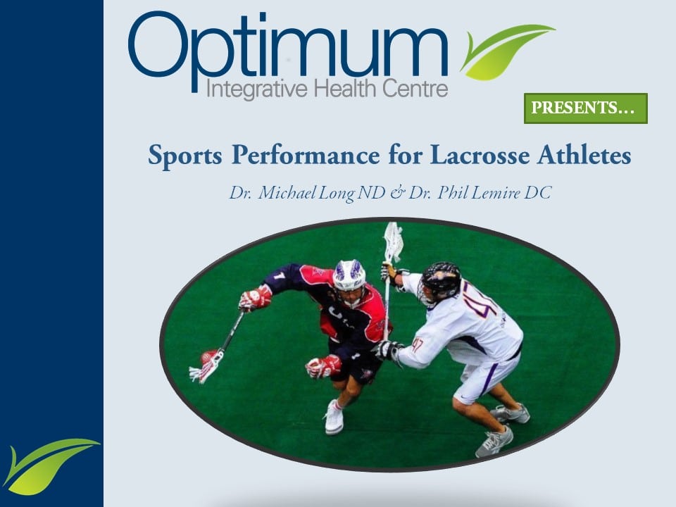 Lacrosse Presentation May 23/18 Optimum Integrative