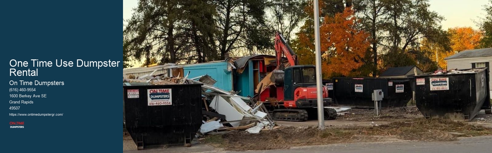 One Time Use Dumpster Rental