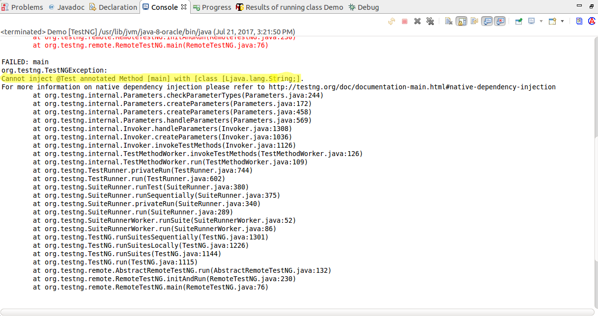 Difference between TestNG Class and Java Class