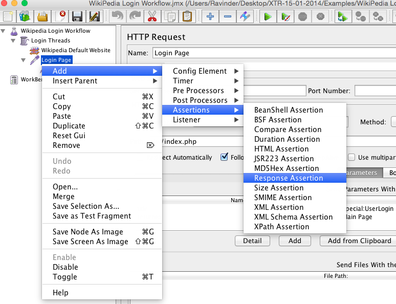 Assertions in Jmeter