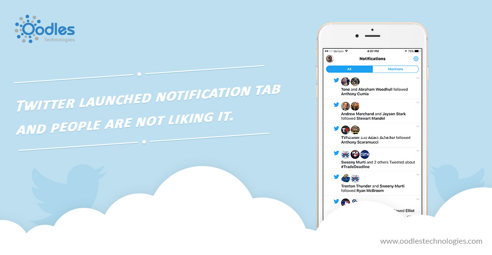 Twitter launched notification tab and people are not liking it