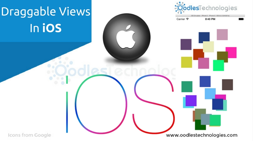 draggable views in iOS