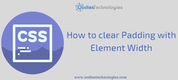 How to clear padding with element width