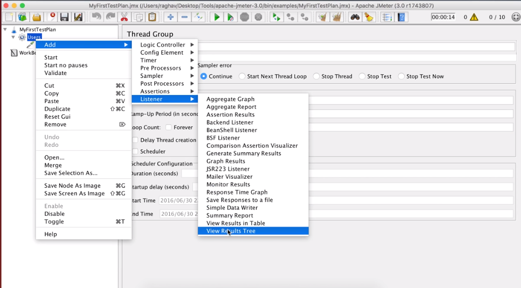 How to use Listeners in Jmeter