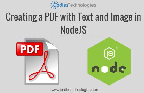 Creating a pdf with Text and Image in NodeJS