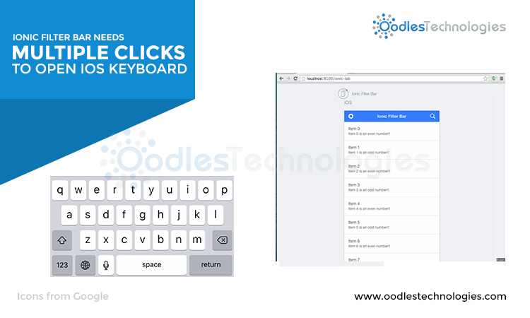 Ionic filter bar needs multiple clicks to open iOS Keyboard