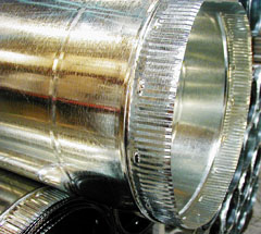 M&M Manufacturing 100 Series 10002263620 Snaplock Pipe, Round, 20" Nominal Size, Snaplock Connection, 36" Length, 26 Ga, ASTM A653 CS B Galvanized Steel, < 0.5 In. Wc. Pressure Rating