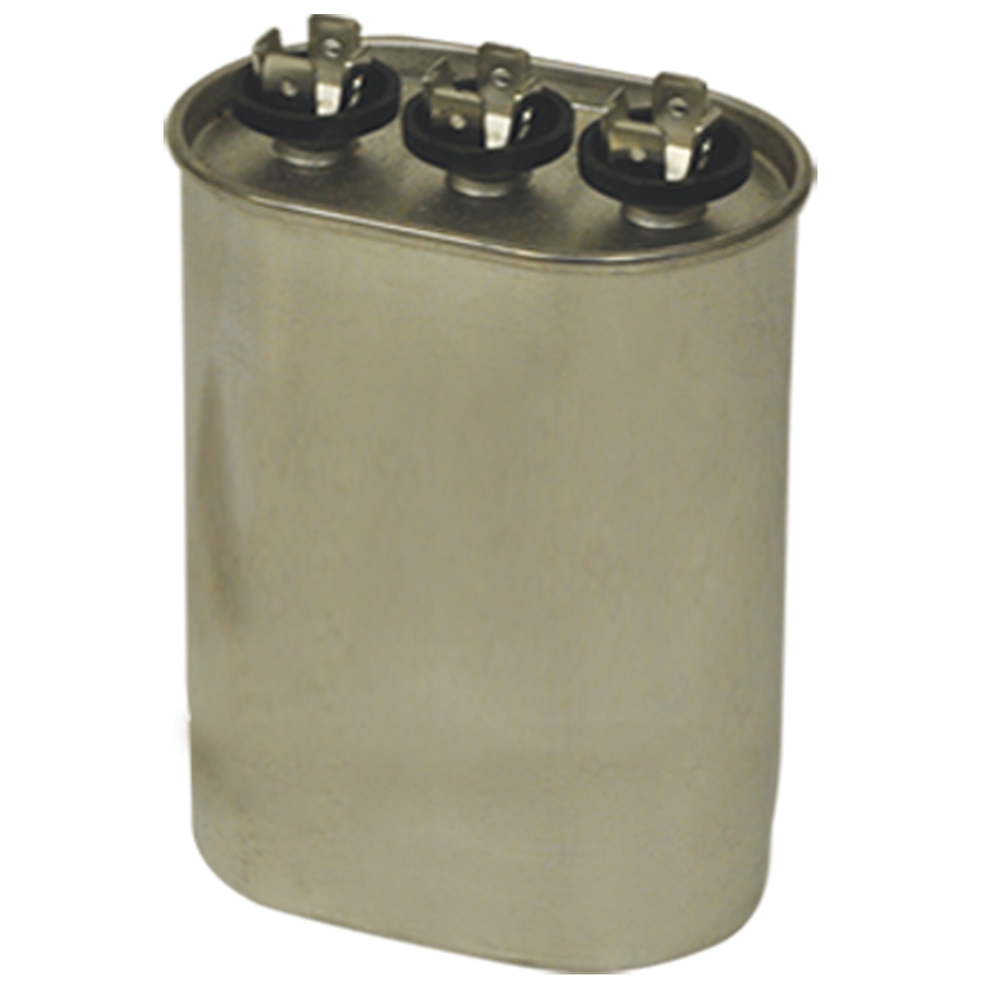 Mars Blue Box 12298 Oval Dual Run Capacitor, 80/7.5 MFD, 440/370 VAC, Oval, 2 Number Of Sections, 5-3/4" Overall Height, 3-33/50" Overall Width, 1.97" Overall Depth