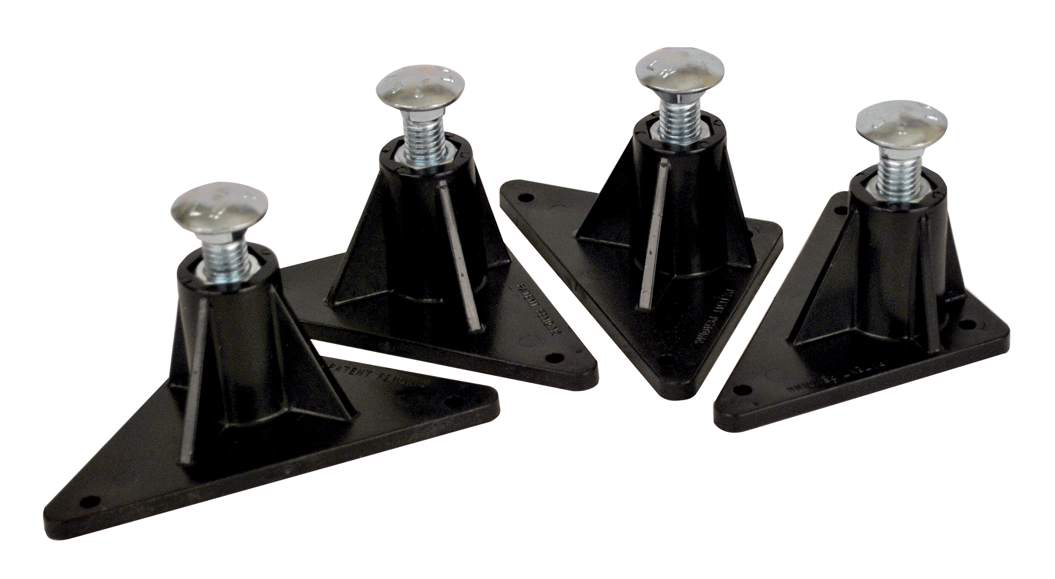 Mars Easy Leveler 79095 Furnace Leg Kit, 400 lbs Load Capacity, 2-3/4" - 4" Overall Height, Engineering Plastic, 4 Legs, Sheet Metal Screw Fastener Type, Black