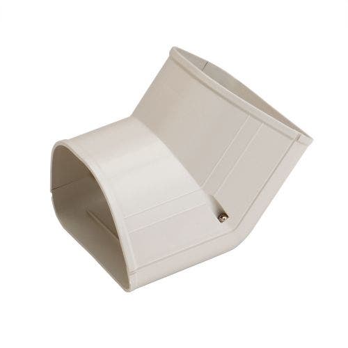 RectorSeal Fortress 84120 Inside Vertical Elbow, 4-1/2" Size, 45 Degrees, Ivory, Snap-Together, 6-1/4" Length, 3-1/2" Height, 4-7/8" Width
