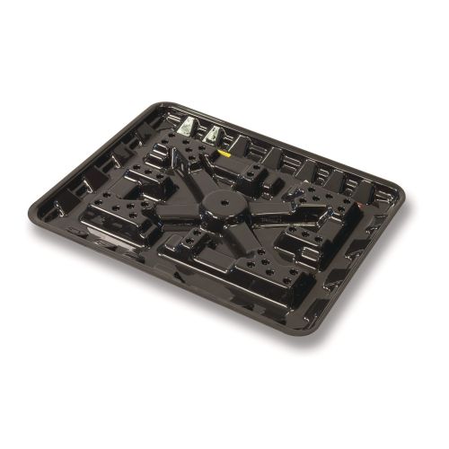 RectorSeal Goliath Furnace 96220 Secondary Drain Pan, 36-1/2" L x 30-3/5" W x 2-2/5" D Dimensions, Dexelar Polymer, Corrosion Resistant, -40-260 Â°F, Black, Domestic