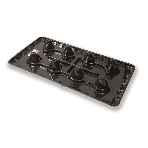 RectorSeal Goliath Furnace 96222 Secondary Drain Pan, 34" x 64" Size, 3/4" (Drain) Connection, -40-260 Â°F, UL 94-5VA Fire Rating, Dexelar Polymer, Black, Domestic