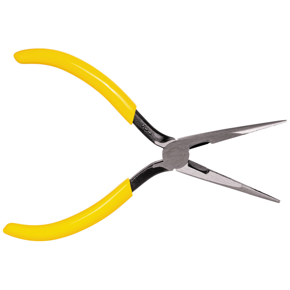 Klein Tools D203-7 Needle Nose Side-Cutting Pliers, Long Nose Side Cutting, 7.17" Overall Length, Side Cutting, Non-Insulated, Manual Opening Action, Needle Nose, Straight, 1-1/4" Jaw Opening Size