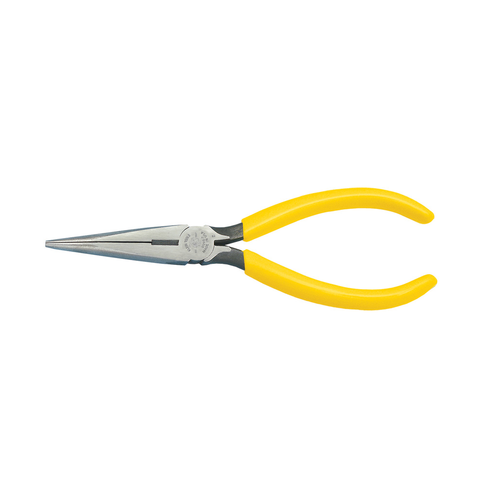 Klein Tools D203-7 Needle Nose Side-Cutting Pliers, Long Nose Side Cutting, 7.17" Overall Length, Side Cutting, Non-Insulated, Manual Opening Action, Needle Nose, Straight, 1-1/4" Jaw Opening Size