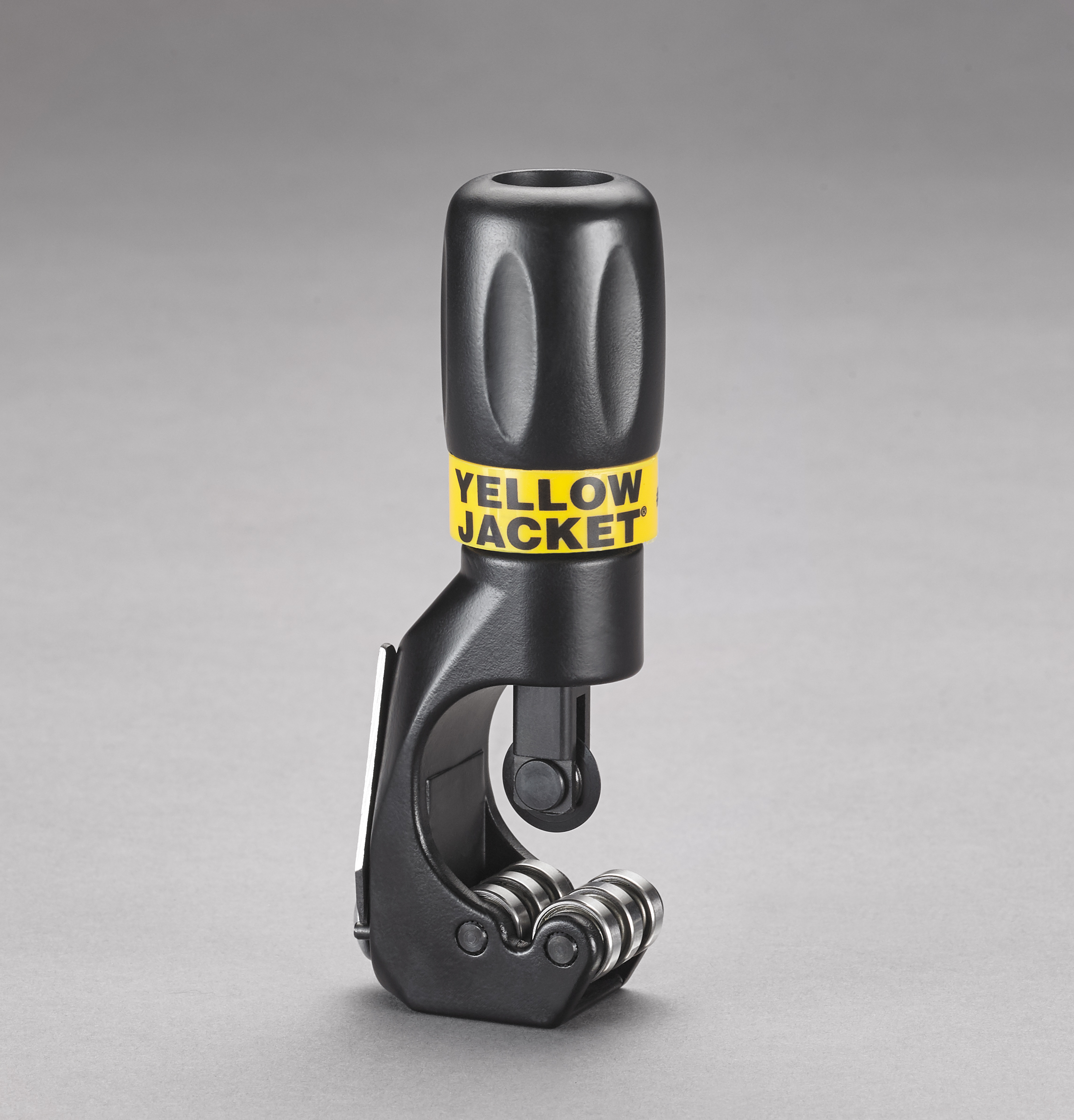 Yellow Jacket® 60101 Premium Tube Cutter, 18 Outer Diameter Minimum PipeTube Diameter, 1-18 OD Maximum PipeTube Diameter, Copper, Aluminum, Brass, Mild Steel, Clean Cut Low Burr, Rotary Enclosed Feed, Wheel Blade Type, Alloy Steel Wheel For CopperAluminumMild Steel