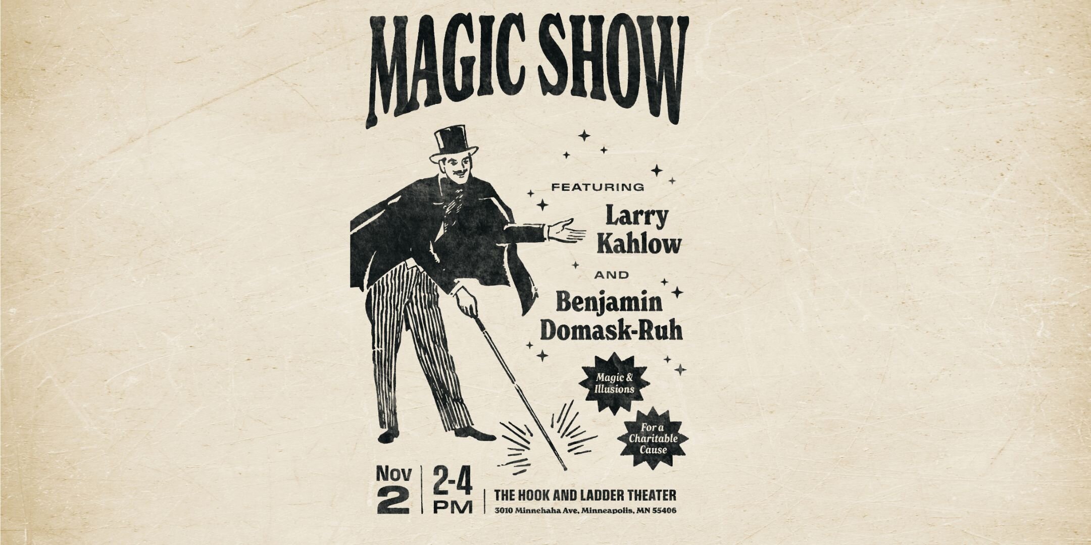 The Amazing Larry Kahlow - A Family Friendly Magic Matinee , Sunday ...