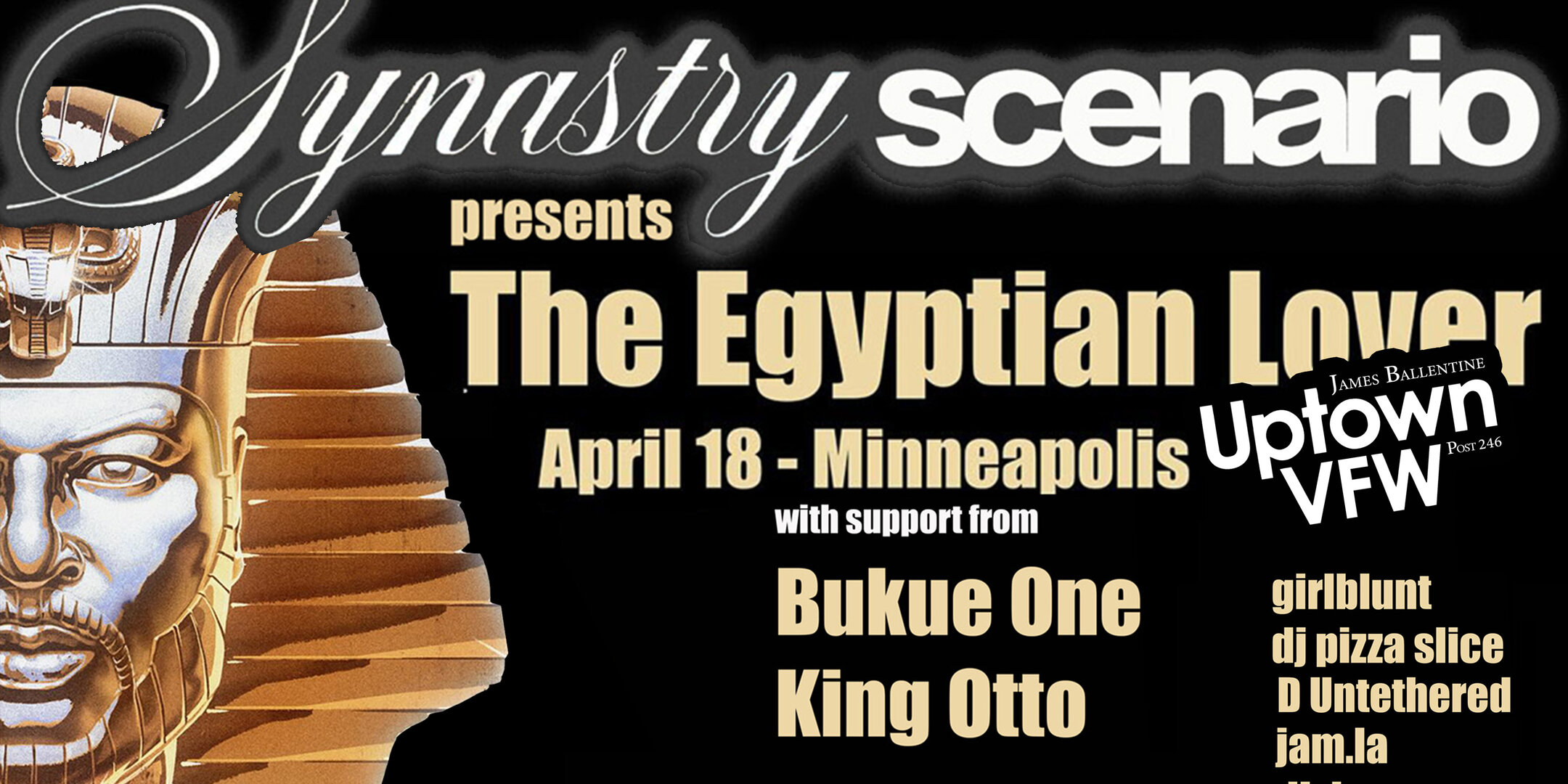 Synastry Scenario Presents THE EGYPTIAN LOVER with Bukue One, King