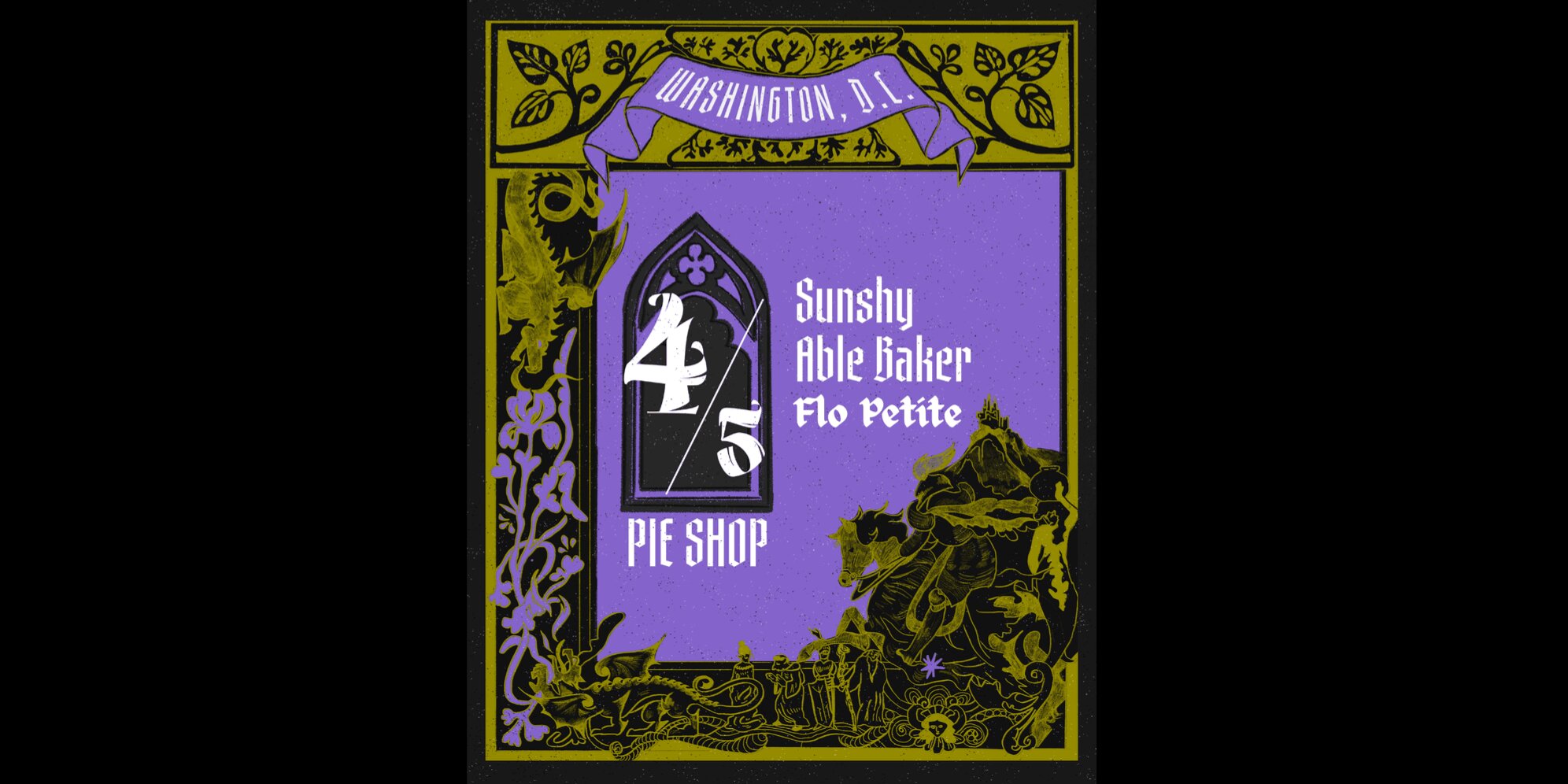sunshy w/ Able Baker, Flo Petite, Sunday, April 05, 2026, 8:00pm | Pie ...
