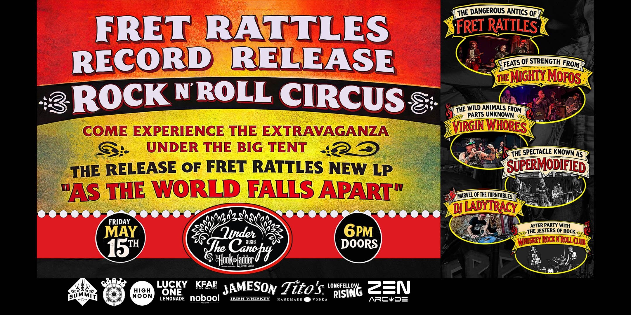 Fret Rattles Record Release Rock n' Roll Circus