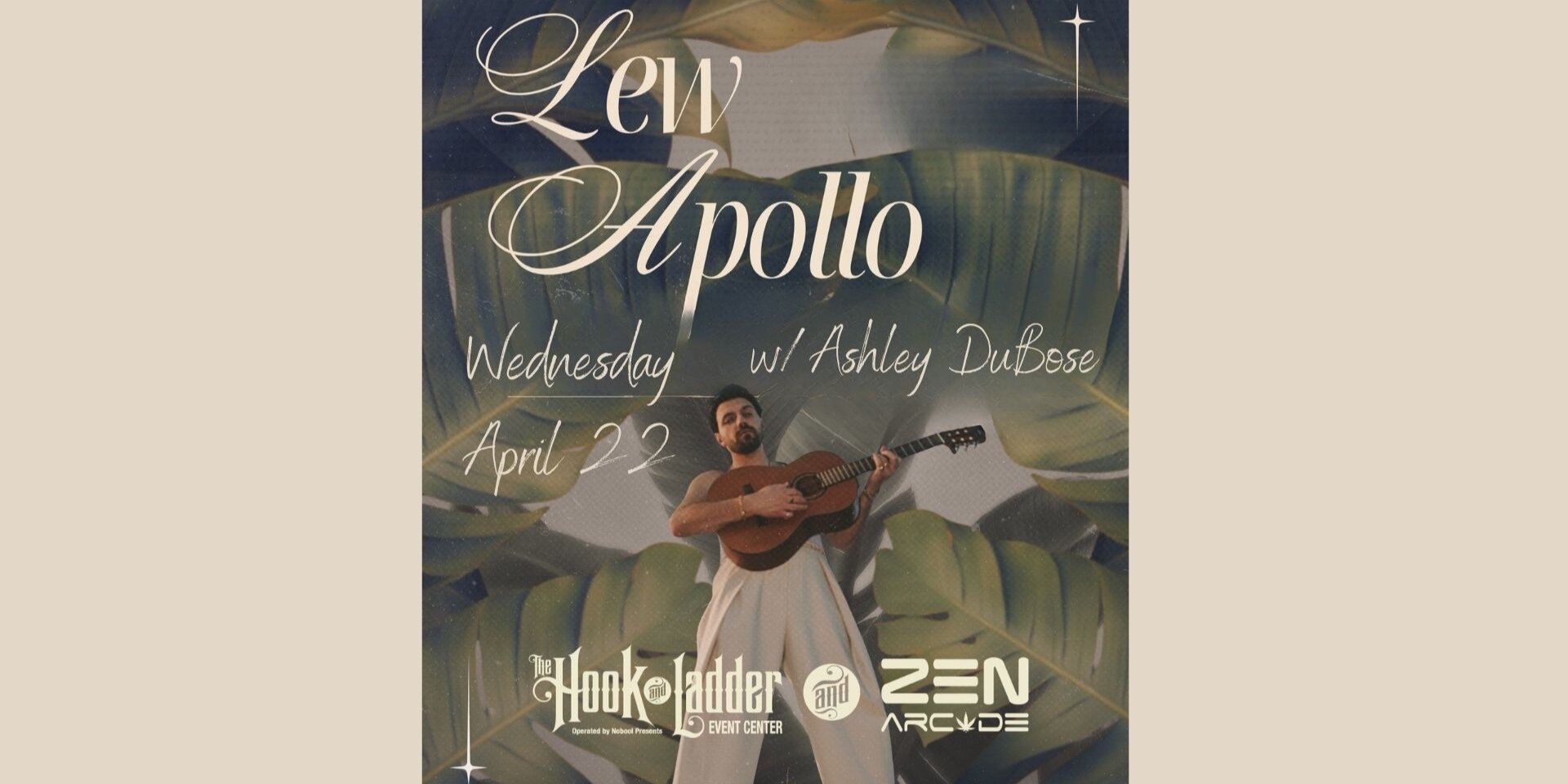 Lew Apollo w/ Ashley DuBose, Wednesday, April 22, 2026, 7:00pm | The ...
