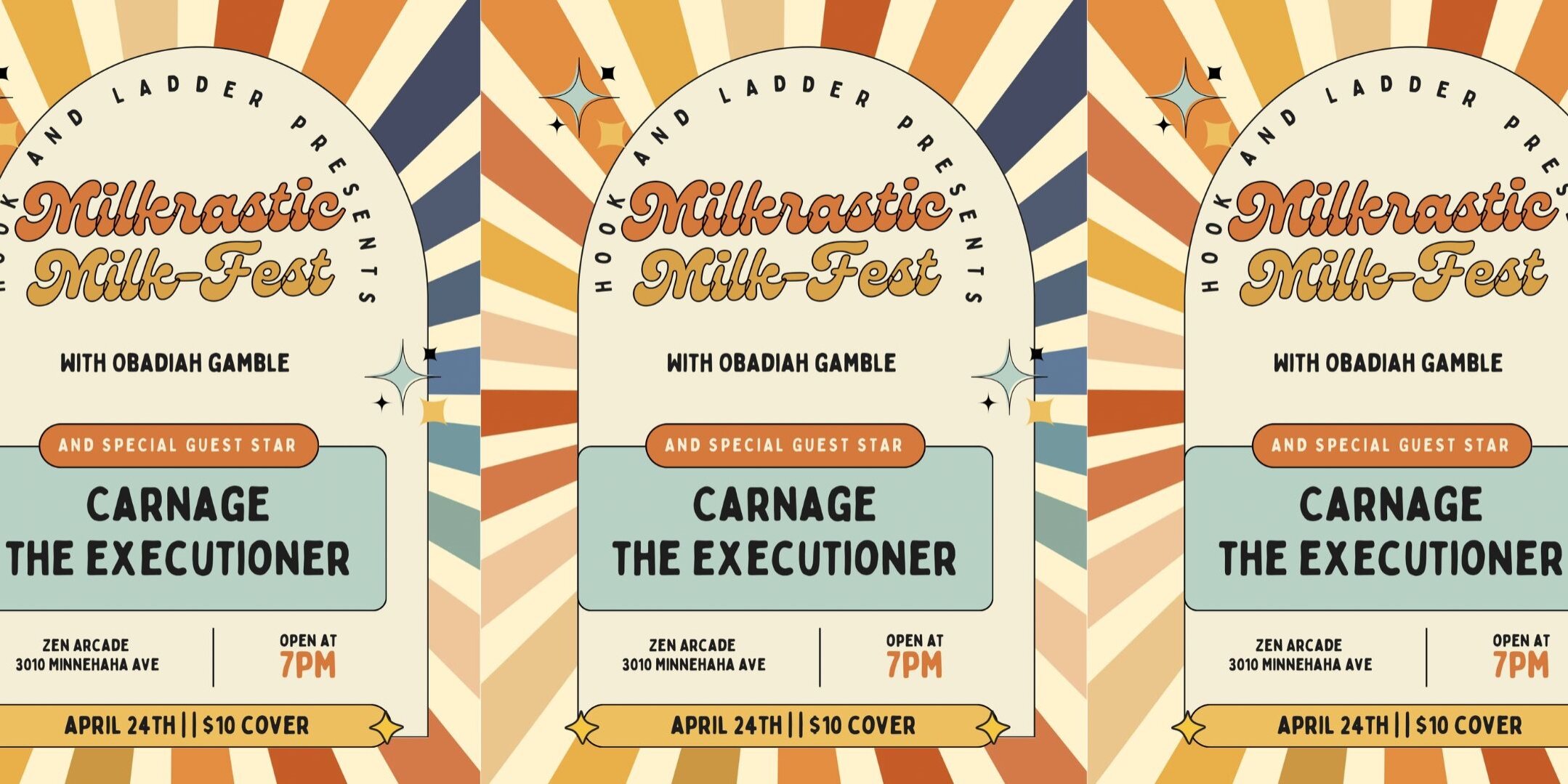 Milkfest: MILK Palace, Obadiah Gamble, Carnage the Executioner