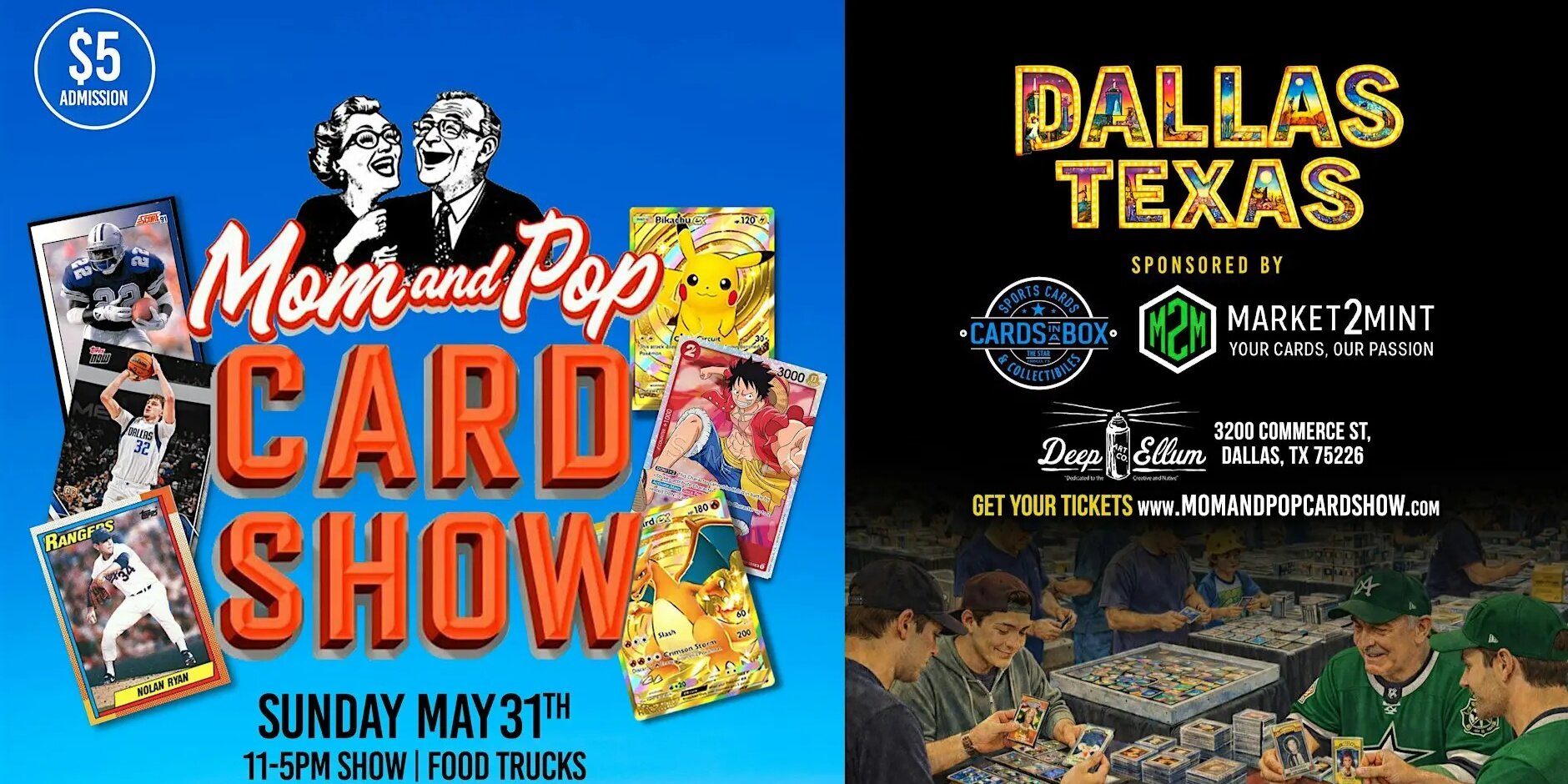 MOM AND POP CARD SHOW-DALLAS TX.
