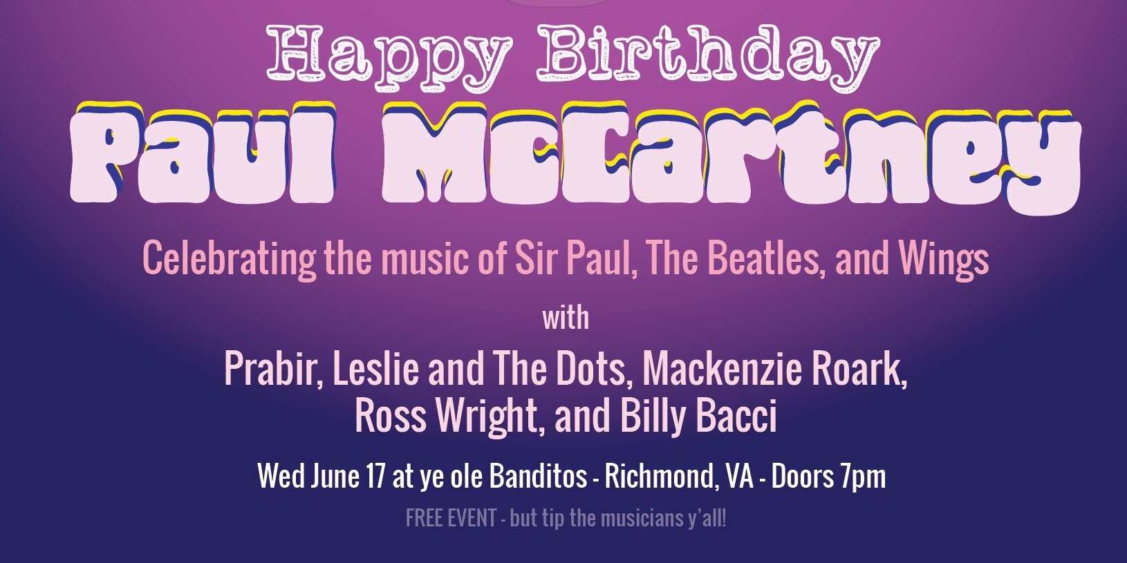 Happy Birthday Paul McCartney! Tribute Celebration