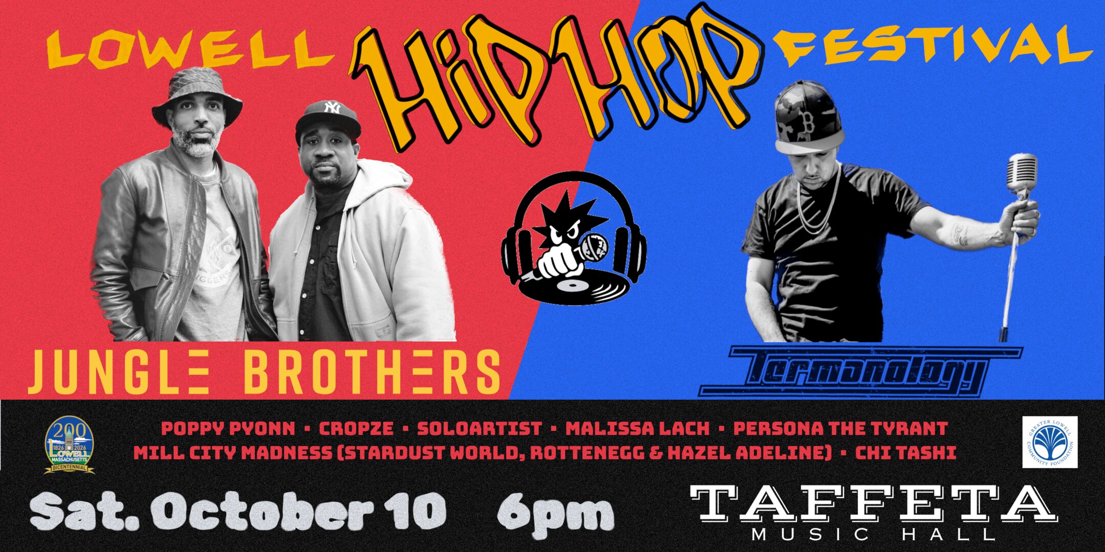 Lowell Hip Hop Festival featuring Jungle Brothers + Termanology
