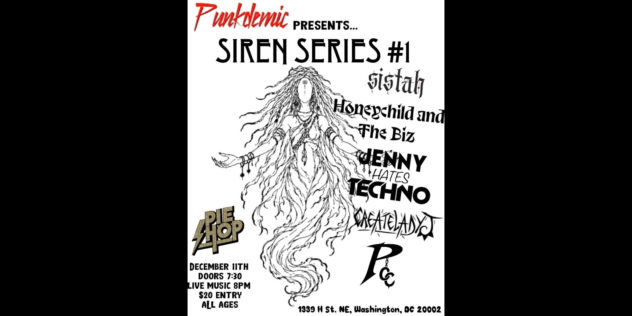 Punkdemic presents: Siren Series #1 w/ Jenny Hates Techno, Sistah