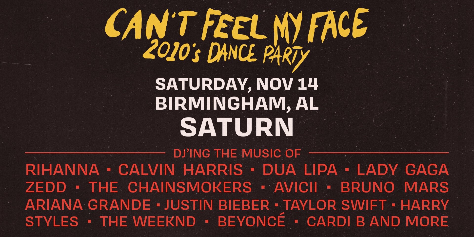 Promotional image for Can't Feel My Face