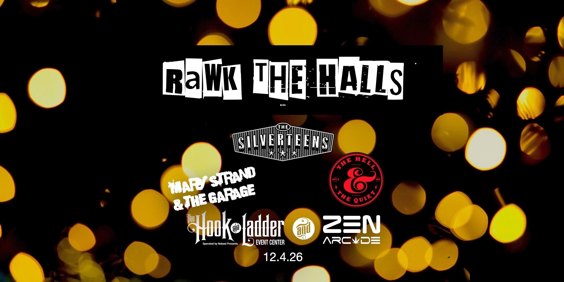 Mary Strand & The Garage, The Silverteens, The Hell And The Quiet flyer
