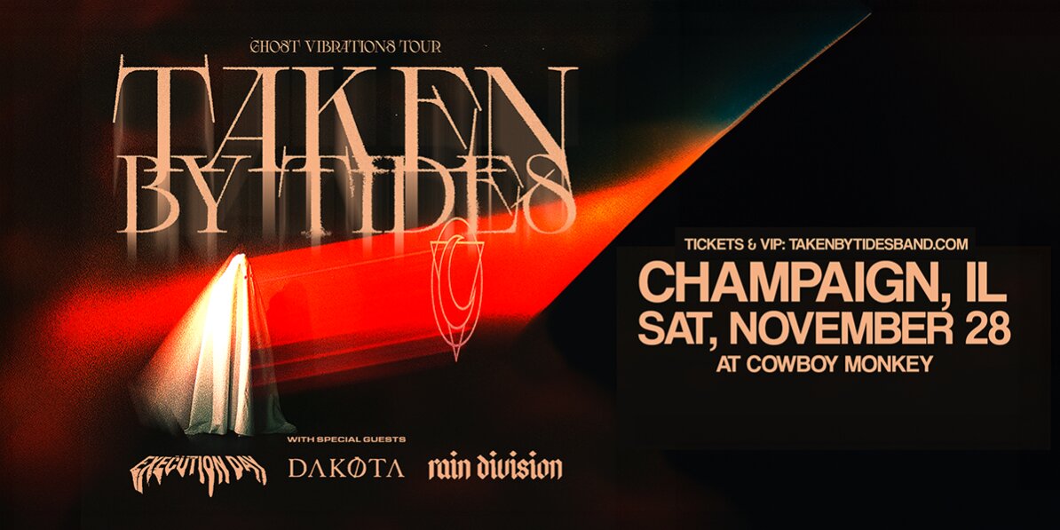 Promotional image for Taken By Tides, Execution Day and Dakota