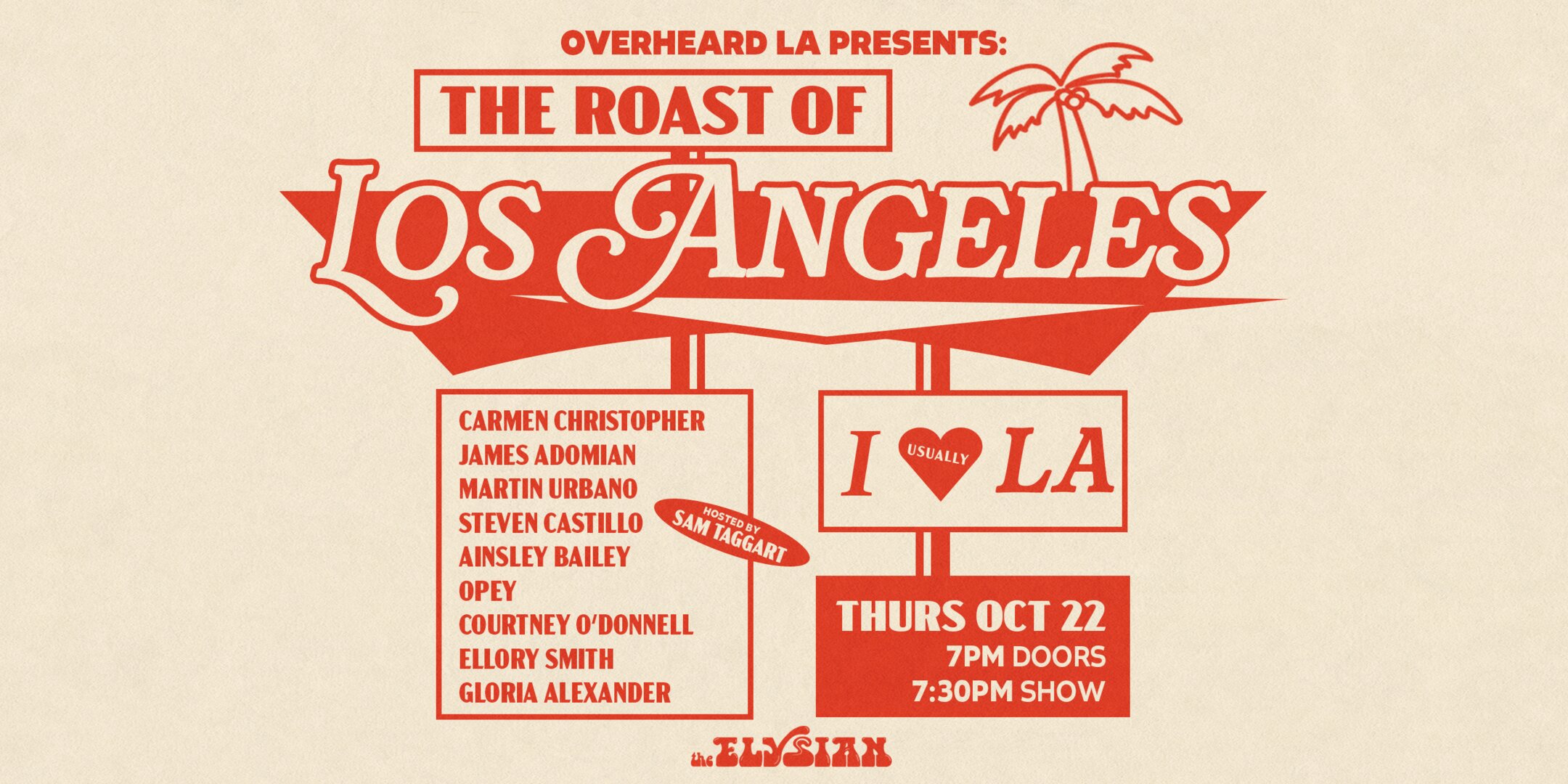 Poster for Overheard LA Presents: The Roast of LA