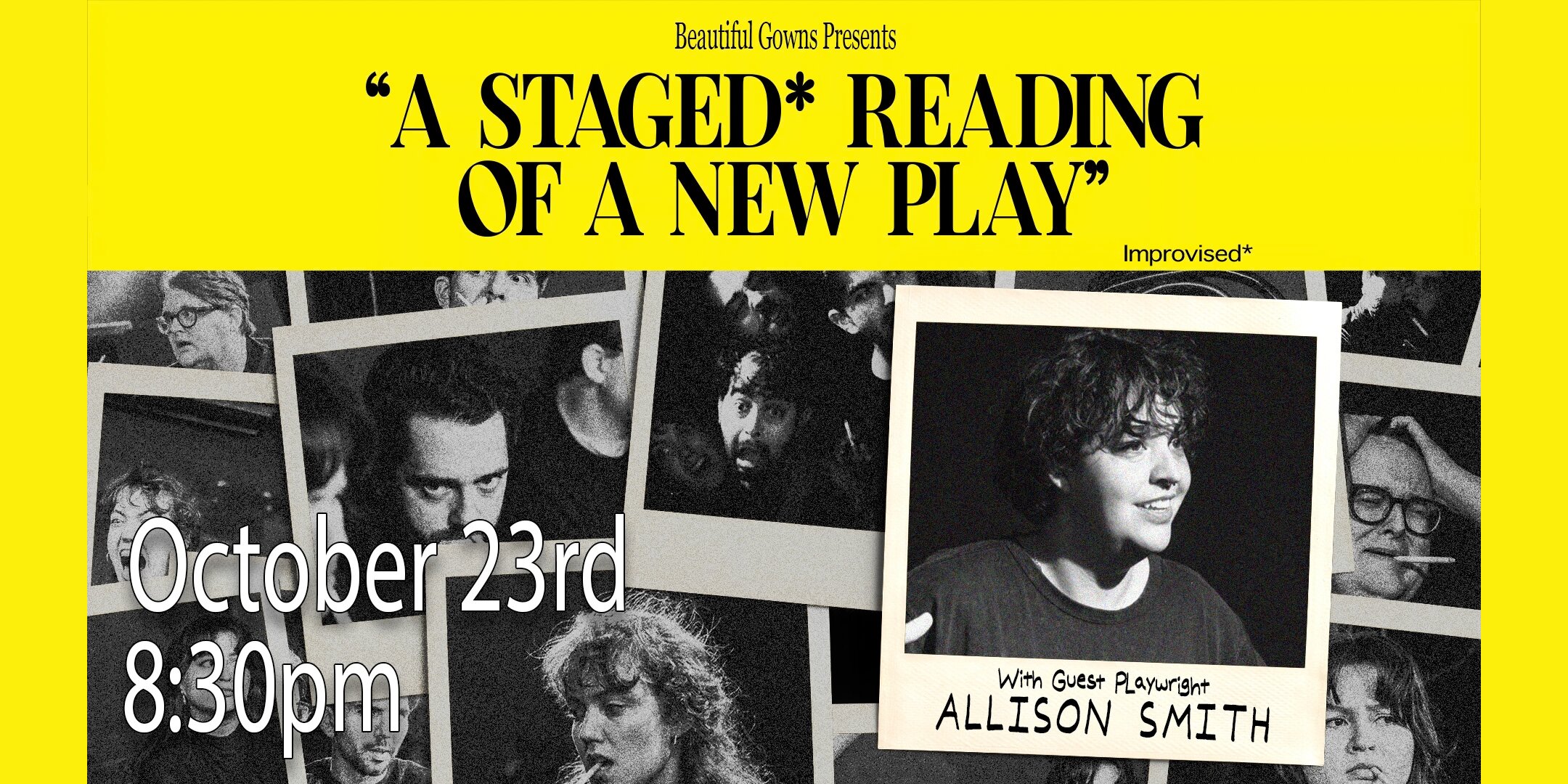 Poster for A Staged* Reading of a New Play